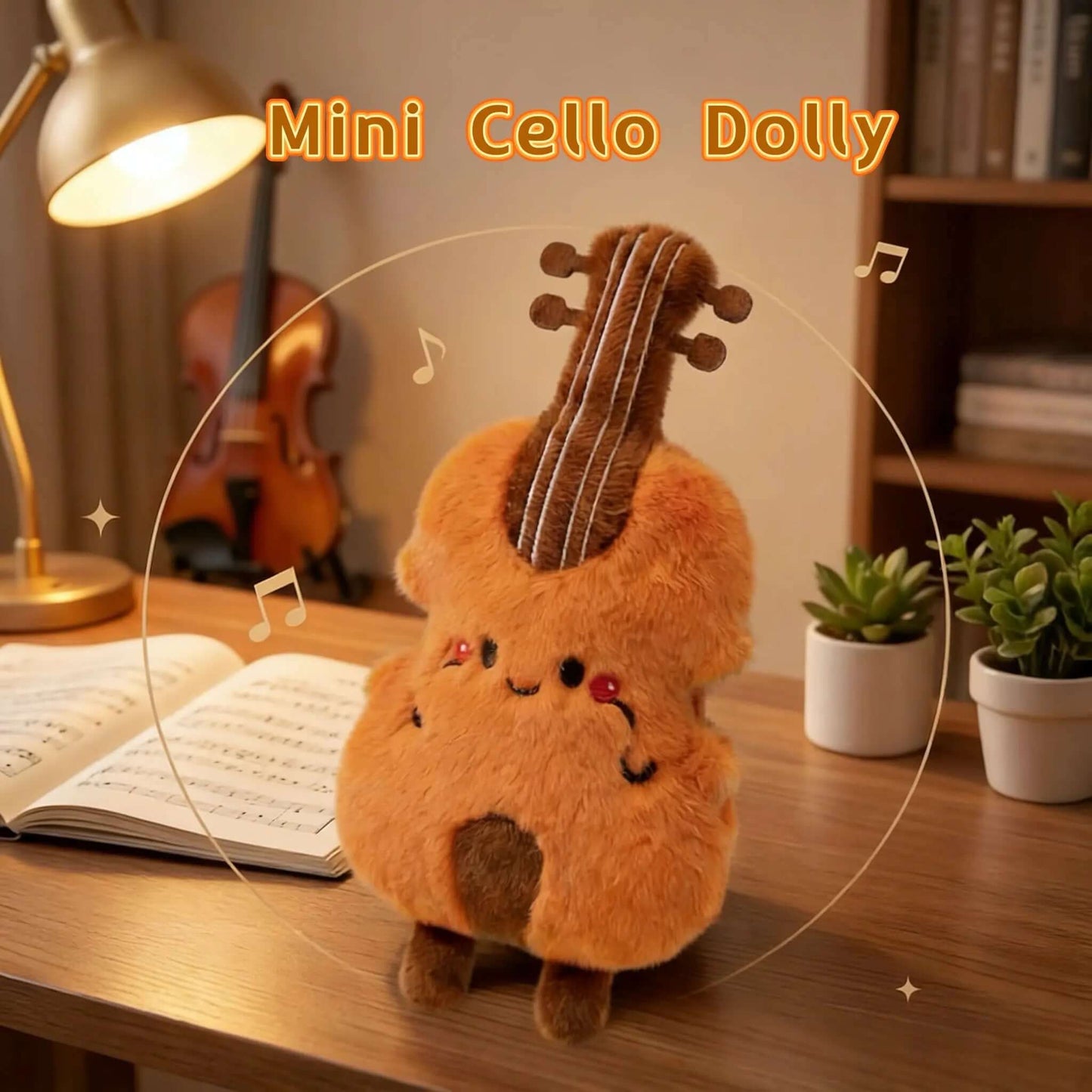 E.A.M.A Genitore Figlio | Mini Cello Dolly 大提琴娃娃：傳奇名琴靈感的溫柔守候（限量原創陪伴禮物） E.A.M.A. Genitore Figlio 手工娃娃  E.A.M.A Genitore Figlio